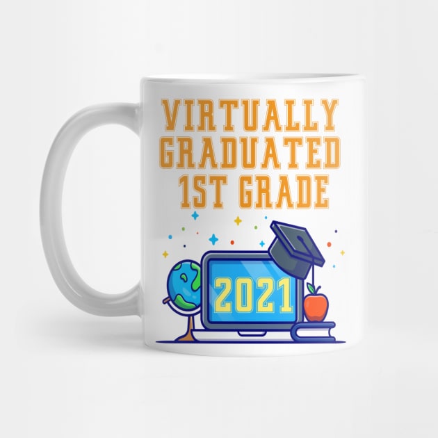 Kids Virtually Graduated 1st Grade in 2021 by artbypond